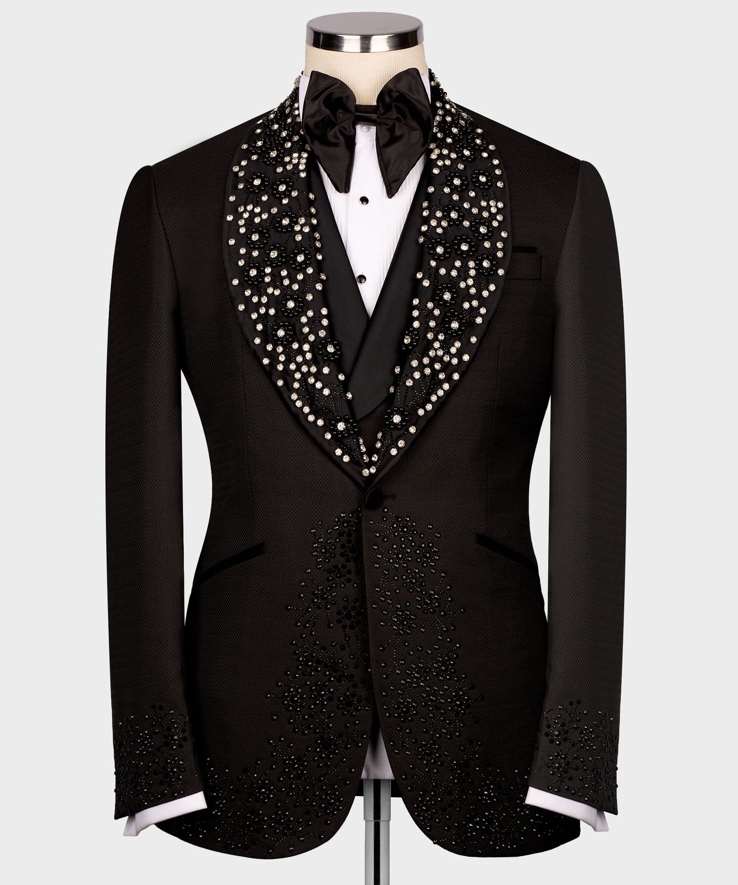 Embroidered Black Tuxedo