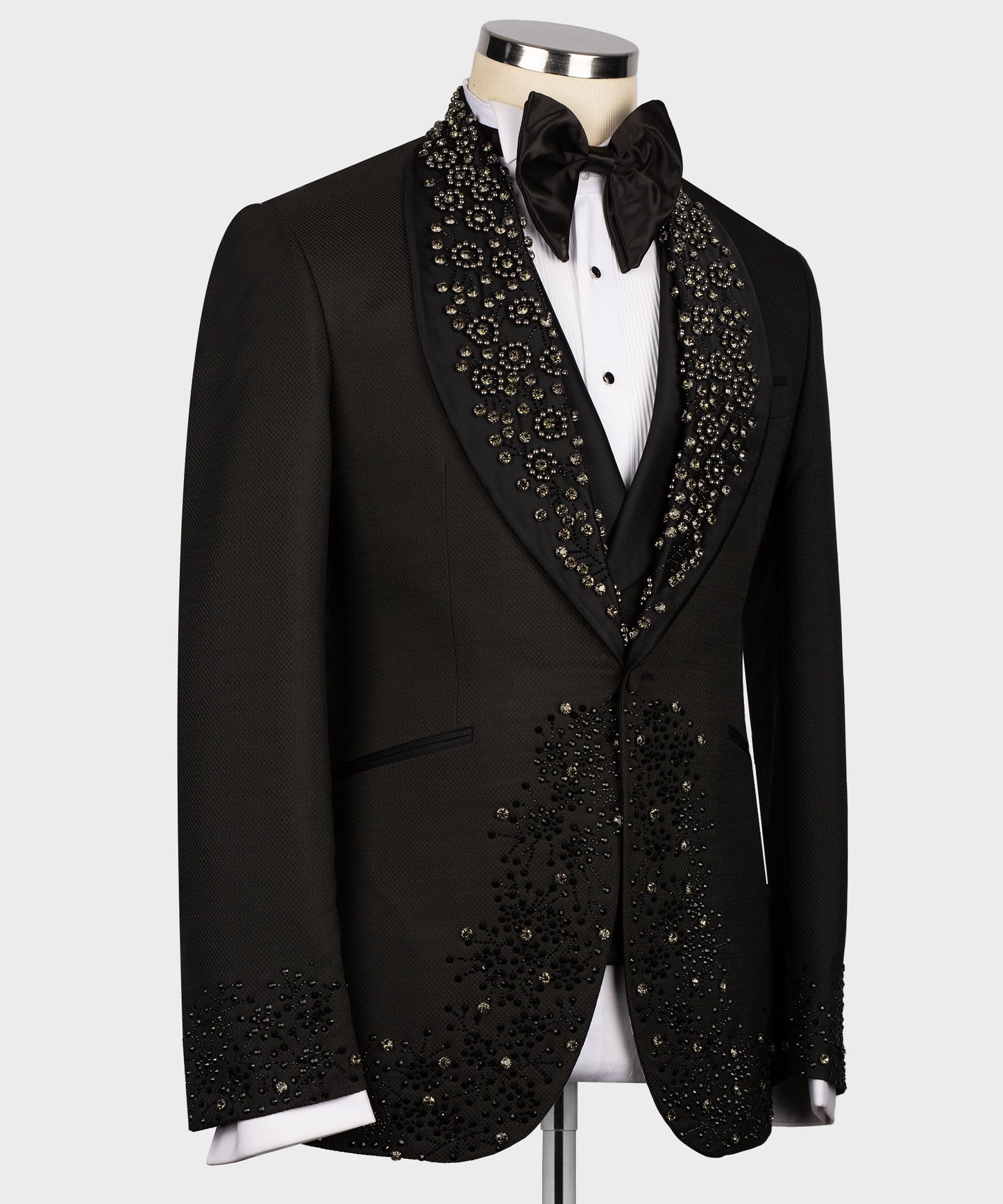 Embroidered Black Tuxedo