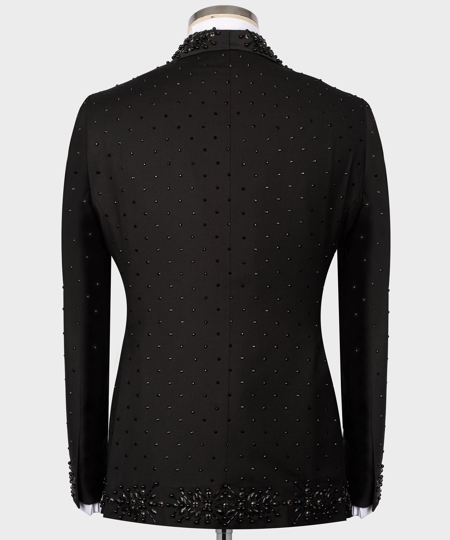Jacket front and back stone embroidered tuxedo