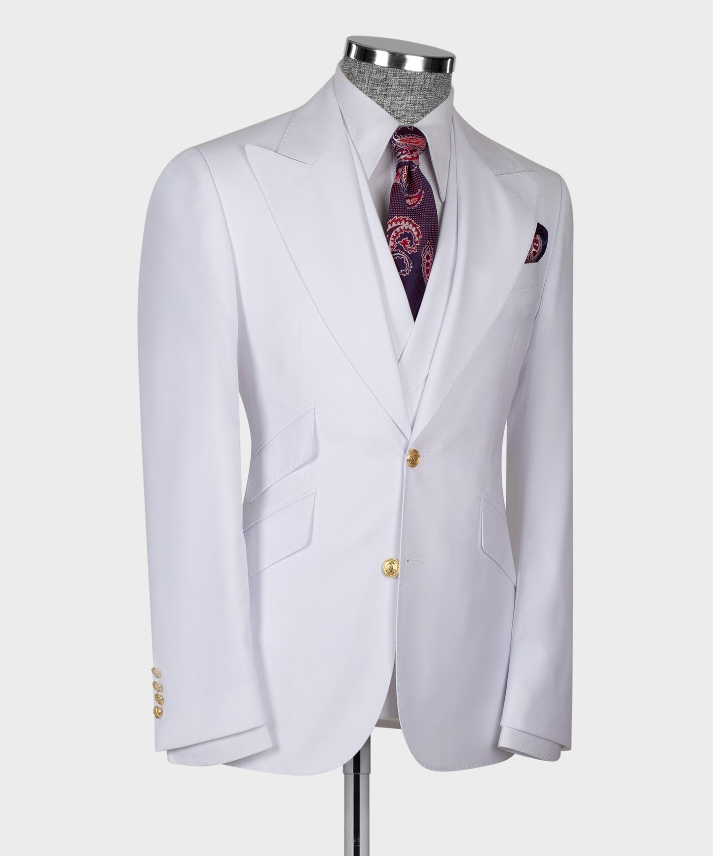 Big size suit with three pieces