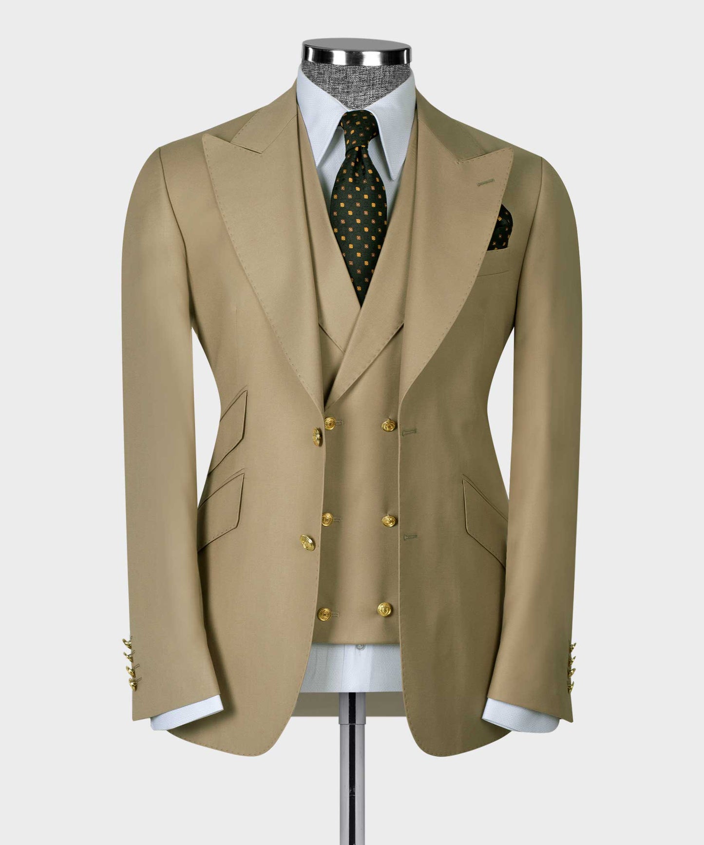 Big size suit with three pieces