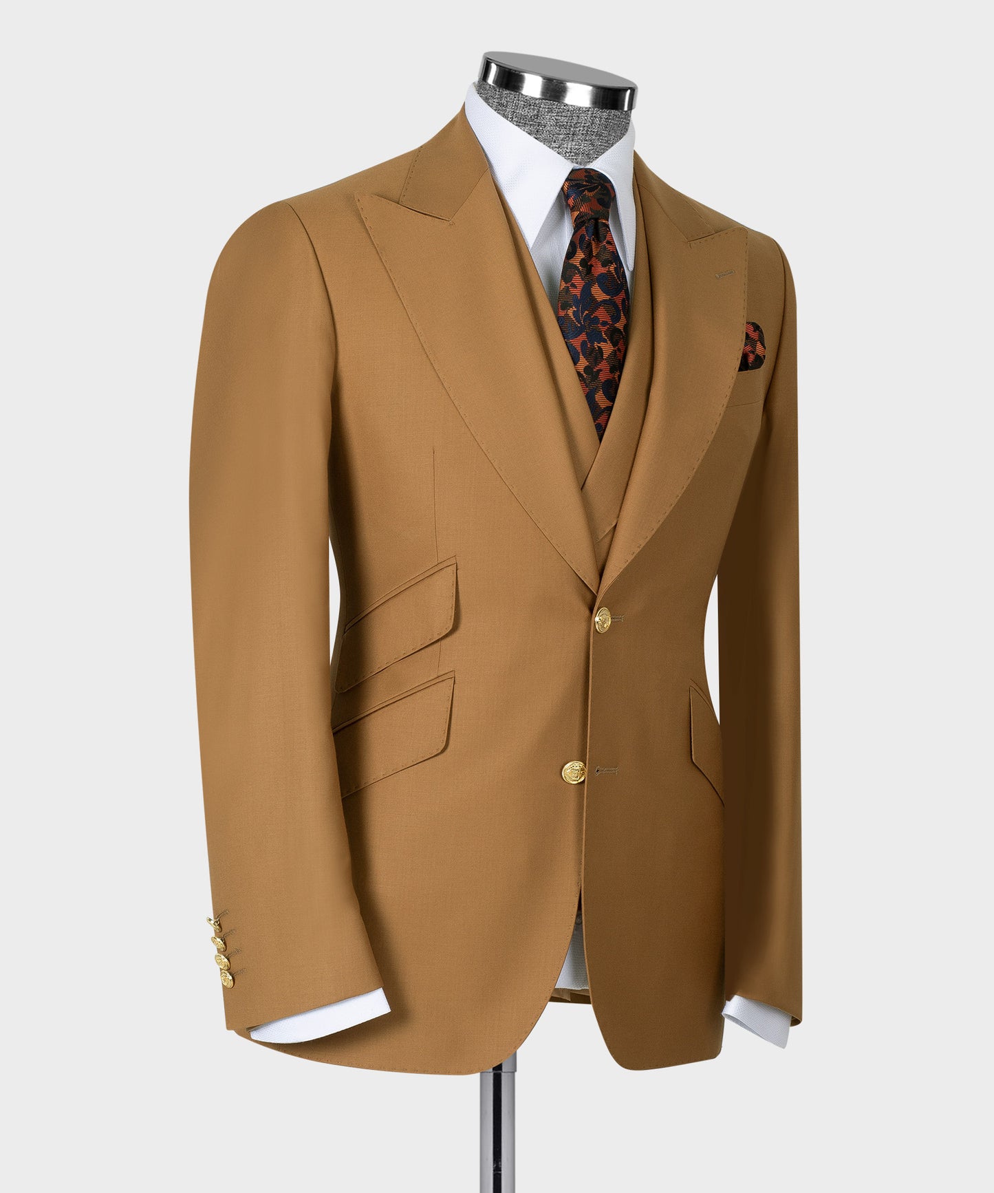 Big size suit with three pieces