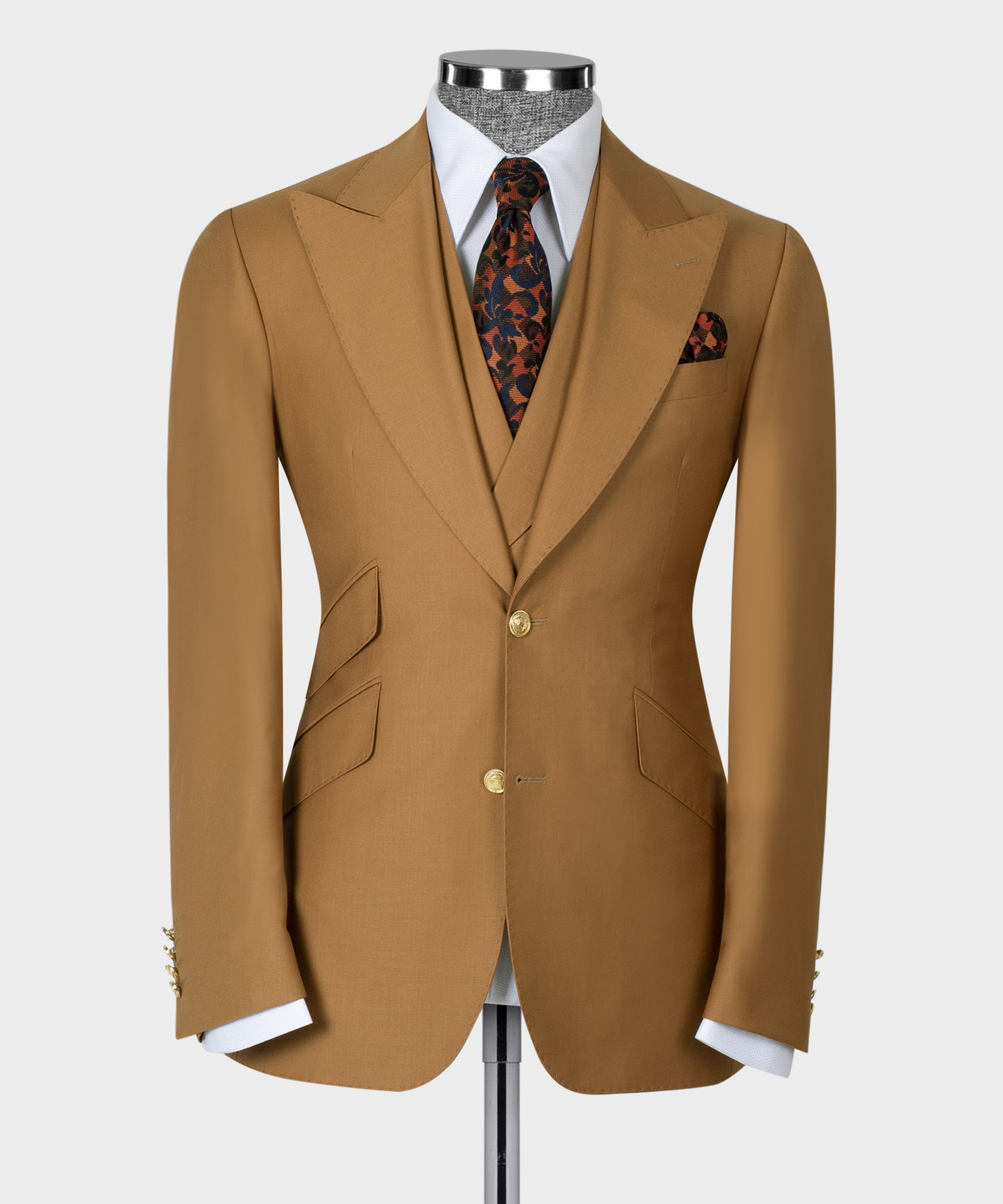 Big size suit with three pieces
