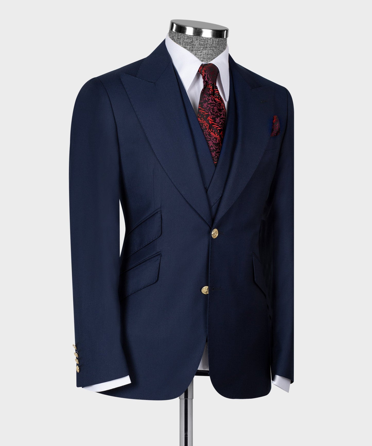 Big size suit with three pieces
