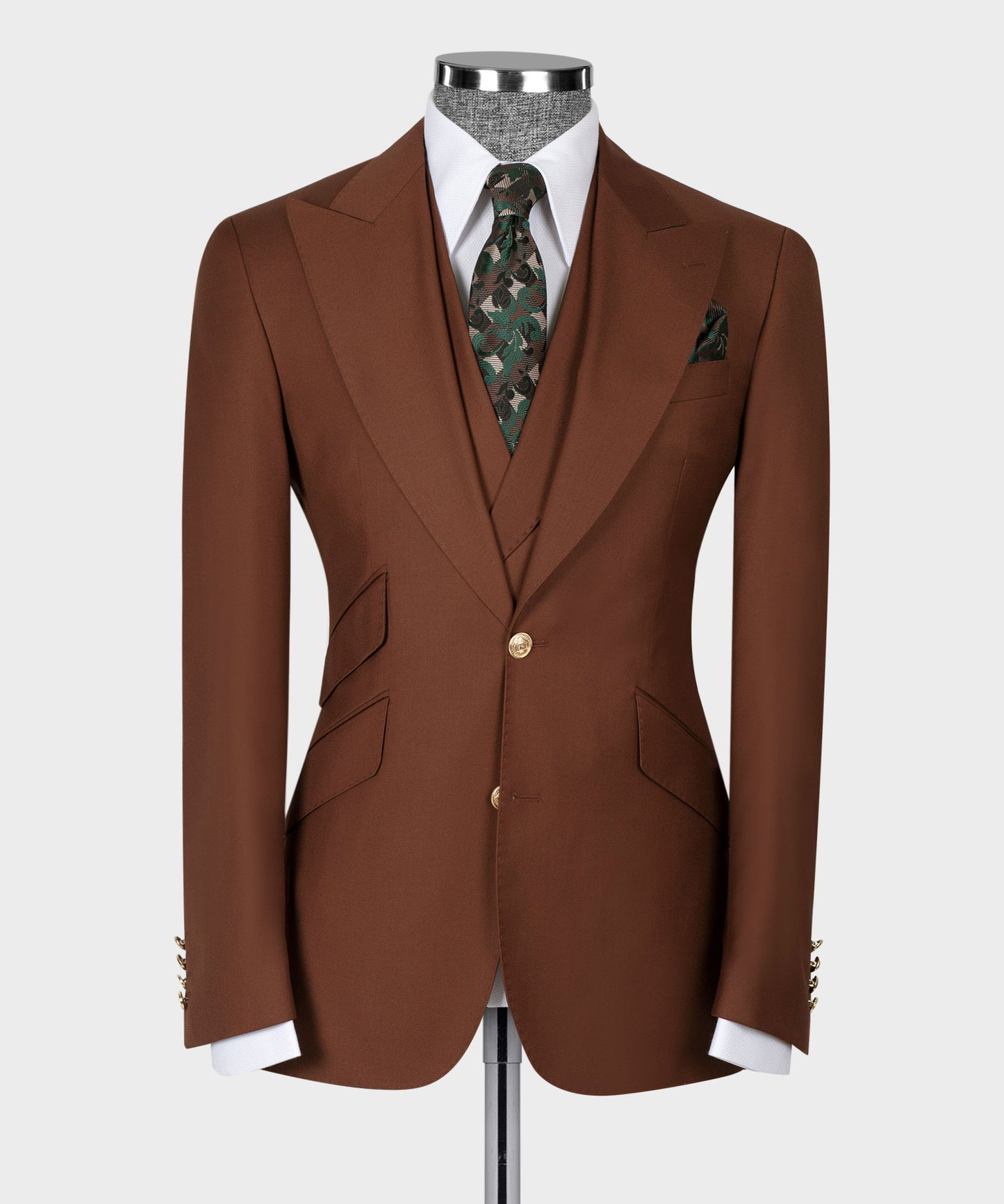 Big size suit with three pieces