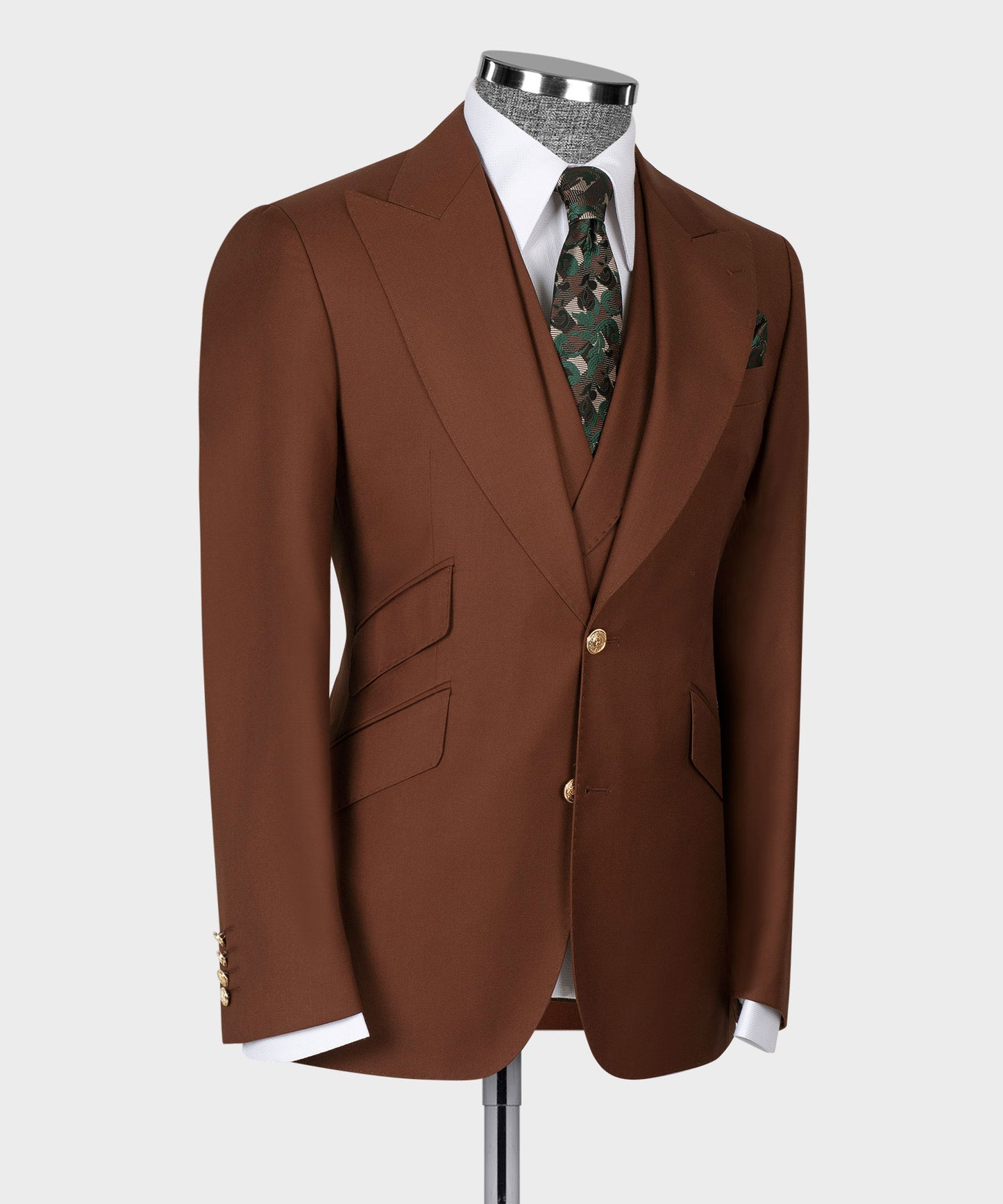 Big size suit with three pieces
