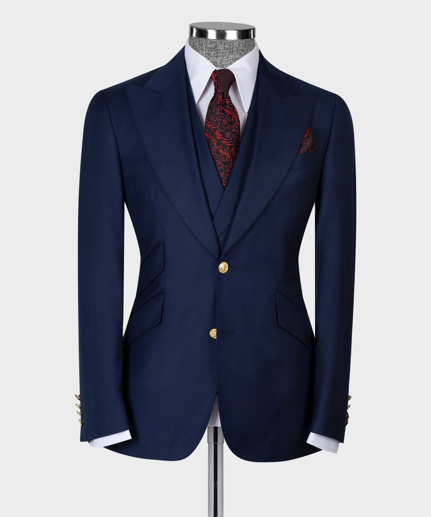 Big size suit with three pieces