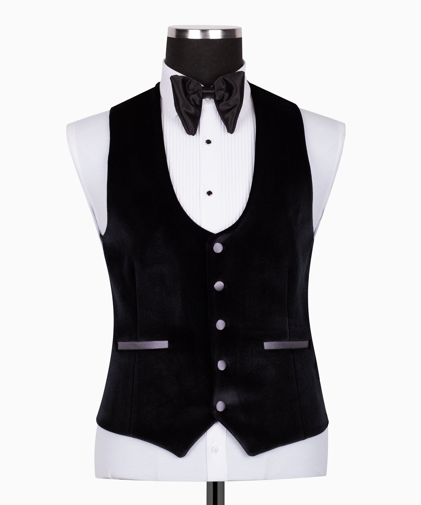 Velvet tuxedo with belt