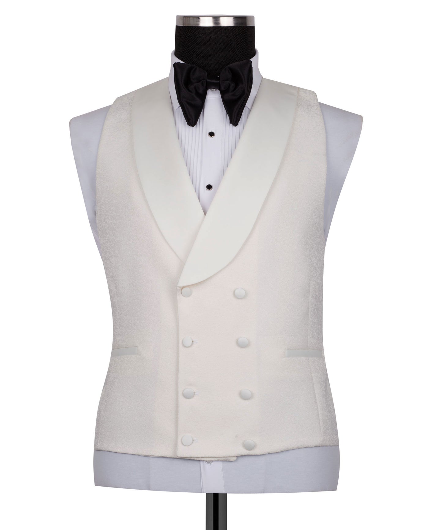 Shawl collar cream tuxedo