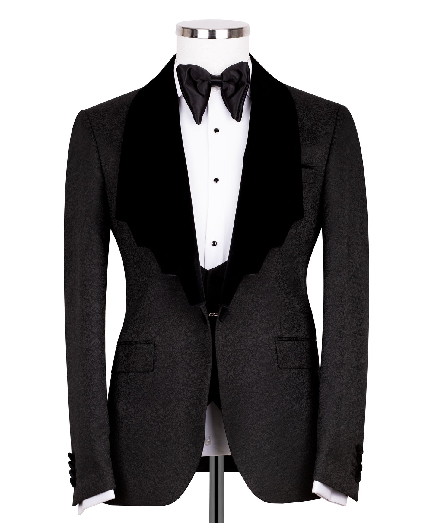 Velvet collar black tuxedo
