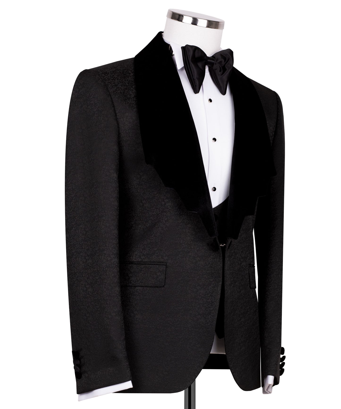Velvet collar black tuxedo