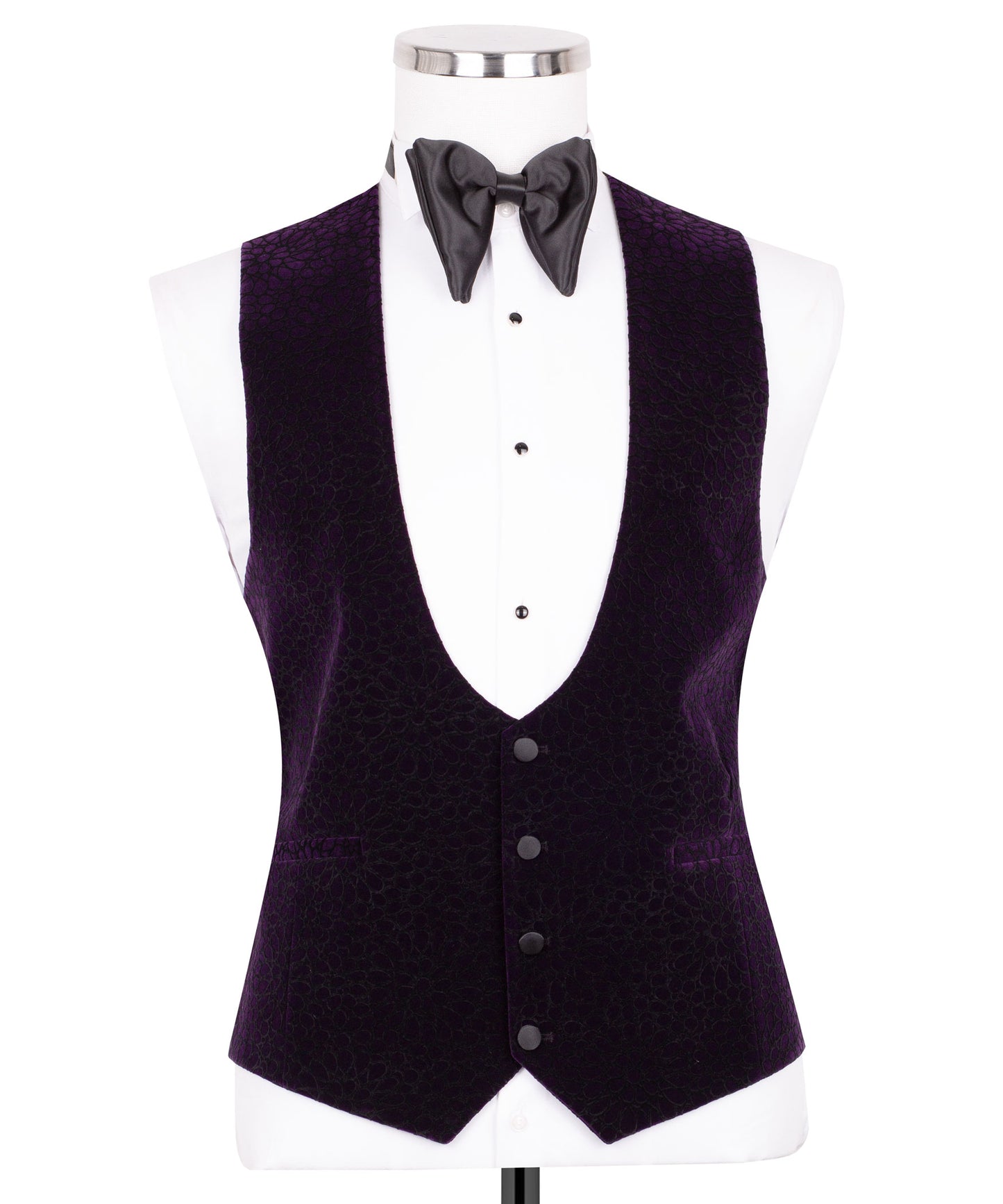 Velvet purple tuxedo