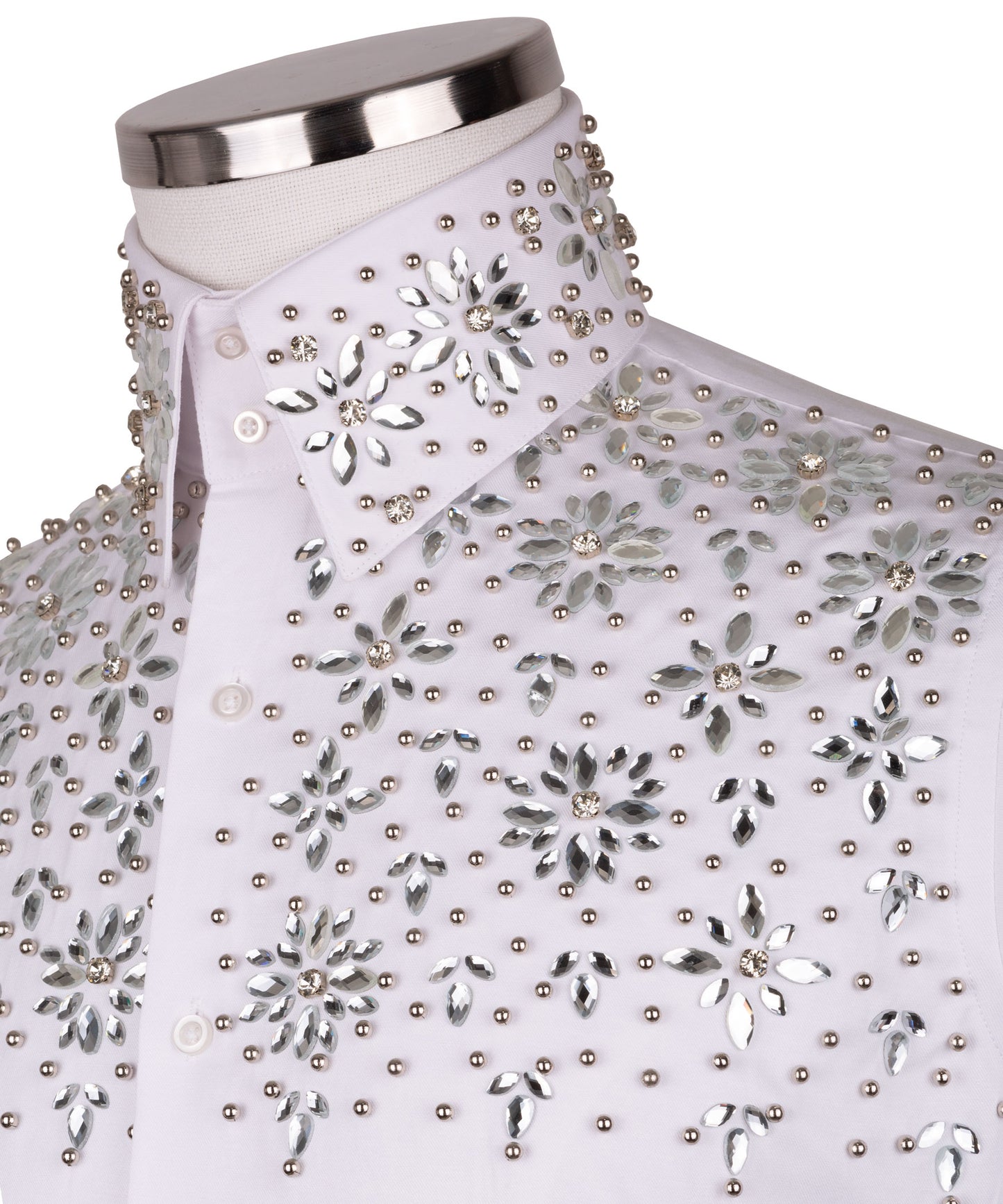 Stone embroidered shirt
