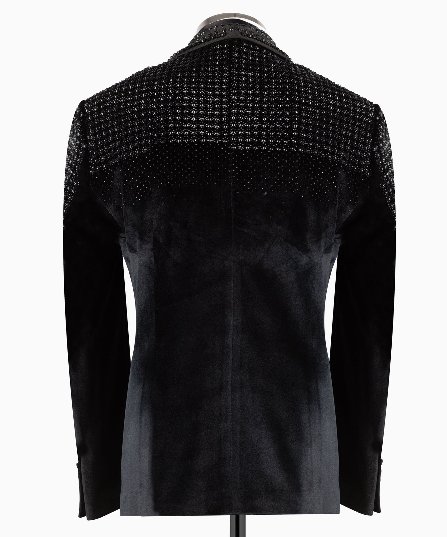 Rhinestone Embroidered Velvet Tuxedo