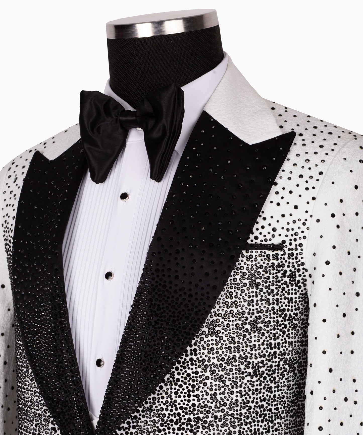 Rhinestone Embroidered Tuxedo