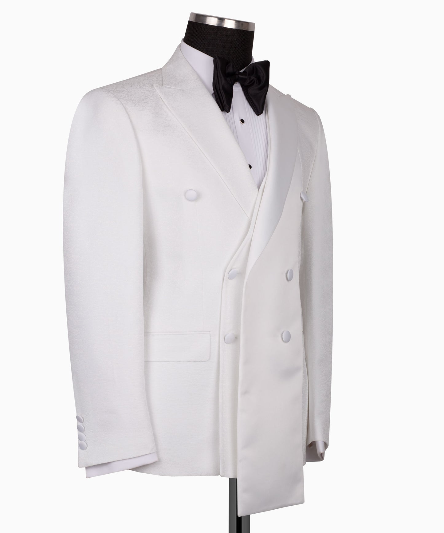 White Double Breasted Tuxedo