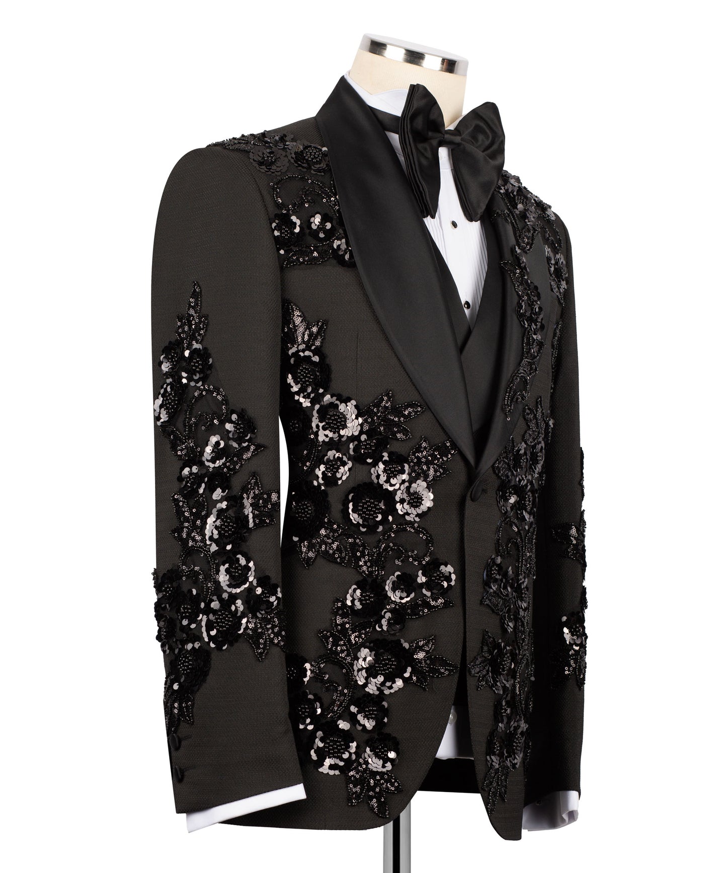 Sequined Floral Tuxedo