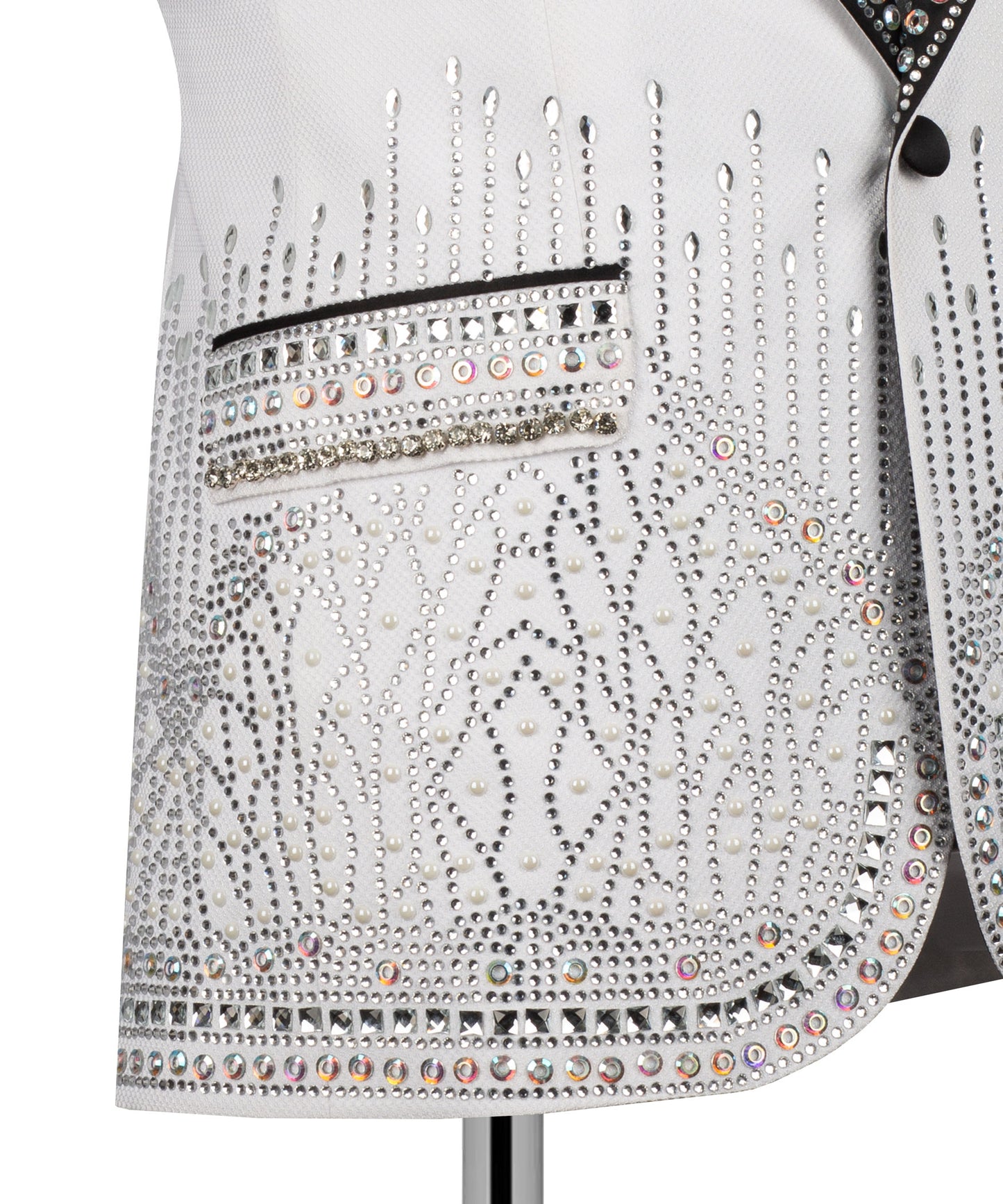 Jacket and pants stone embroidered tuxedo