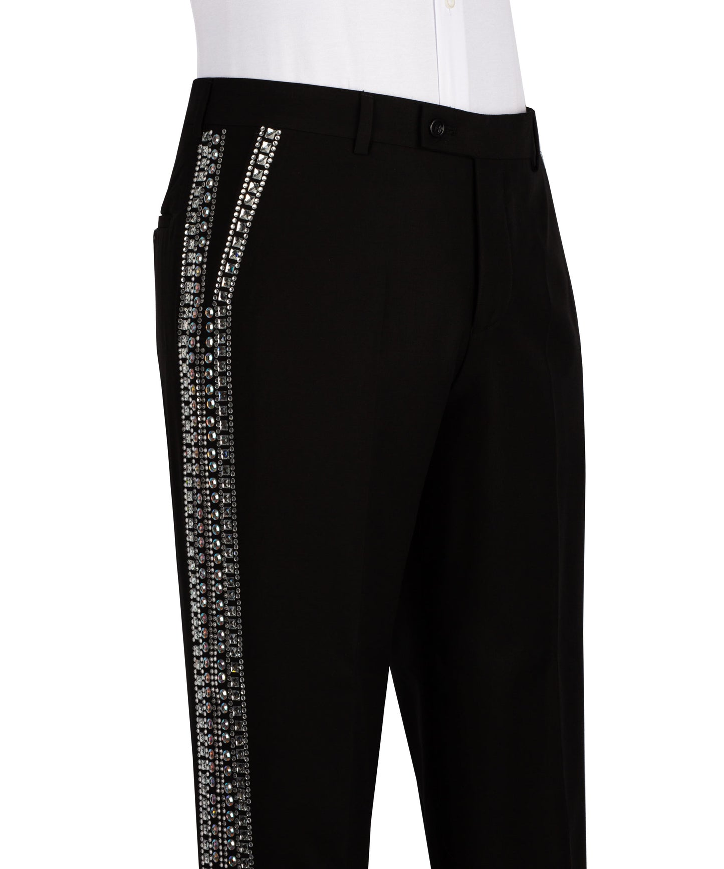 Jacket and pants stone embroidered tuxedo