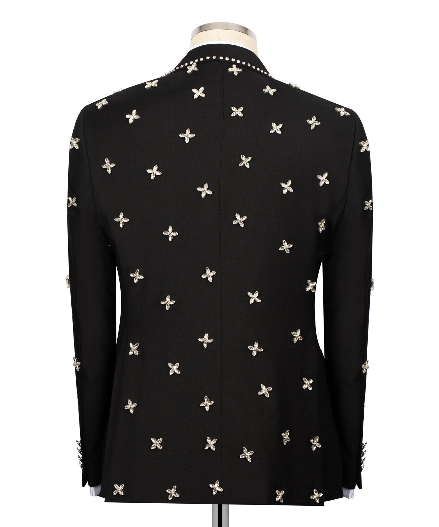 Jacket and pants stone embroidered tuxedo