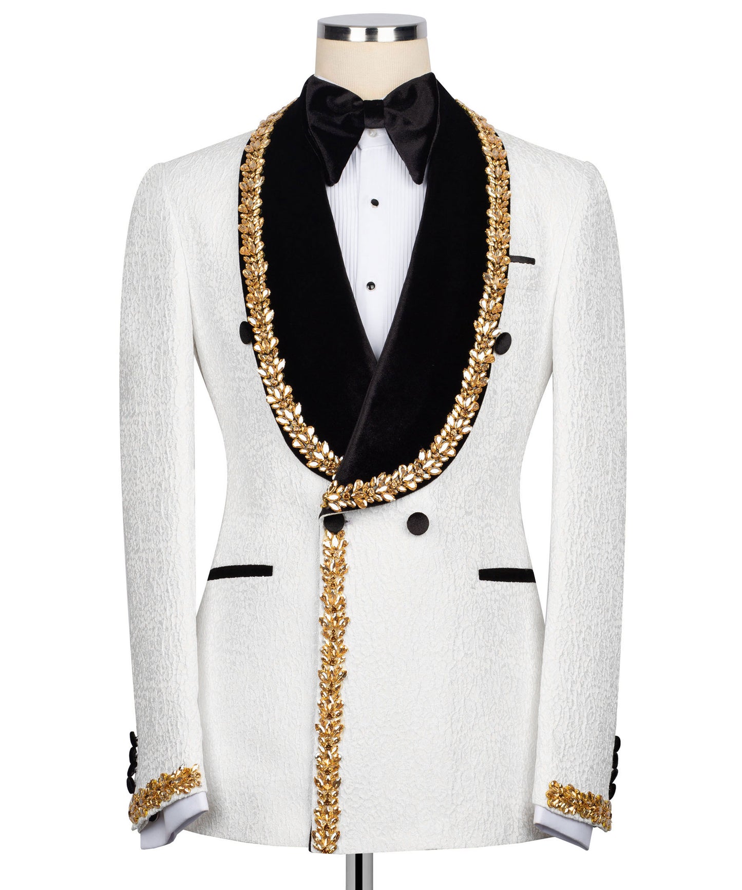 Jewelry Ornament Tuxedo - White