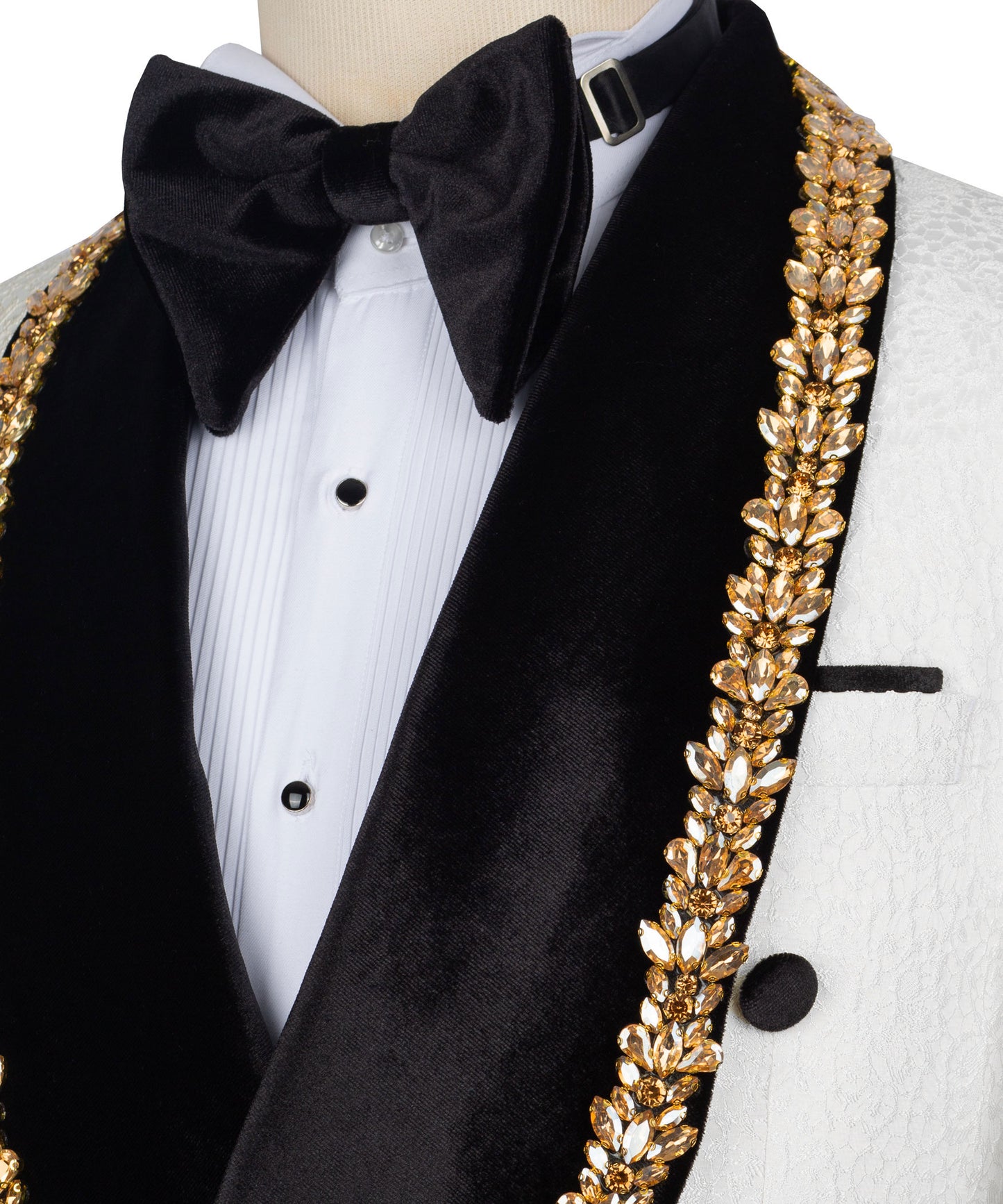 Jewelry Ornament Tuxedo - White