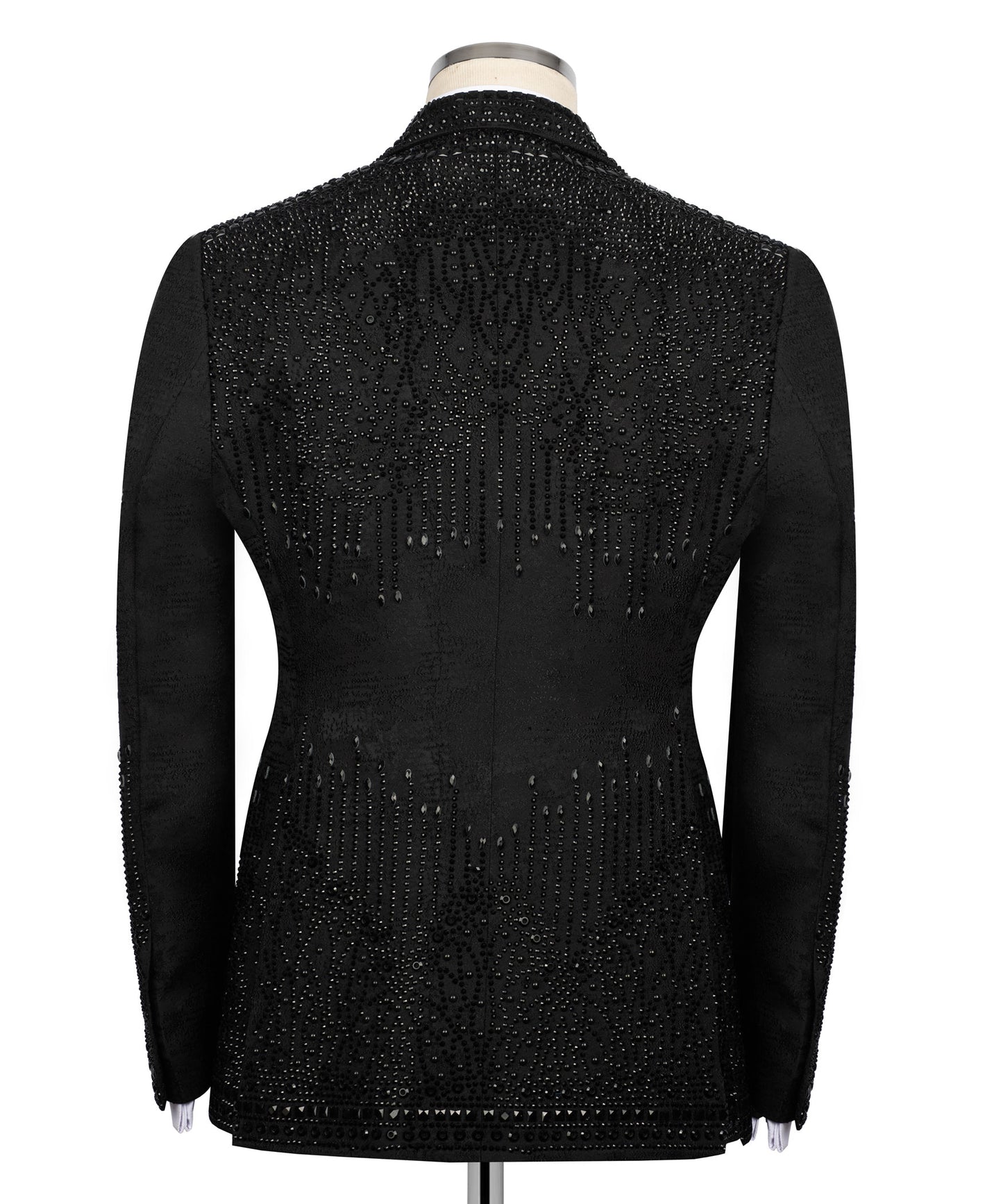 Tuxedo with stone embroidery on trousers, jacket and vest