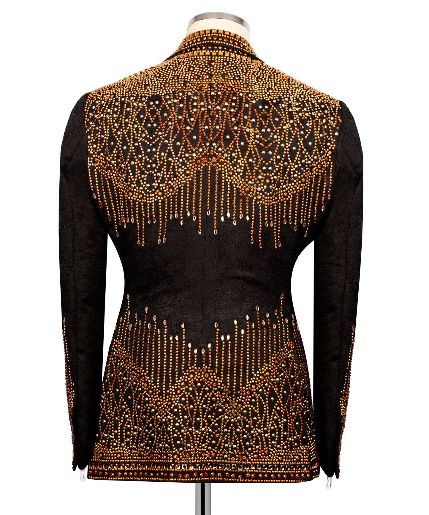 Tuxedo with stone embroidery on trousers, jacket and vest