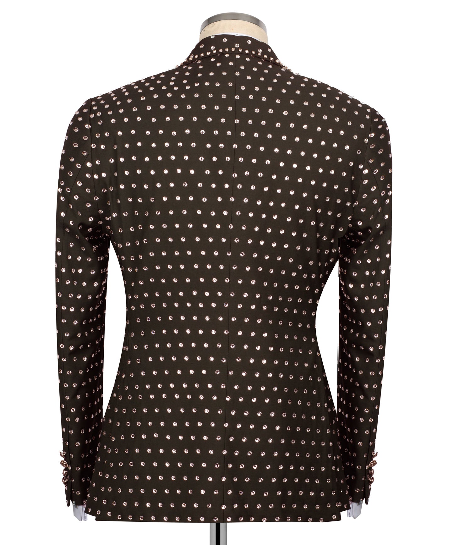 Fully Embroidered Tuxedo - Brown