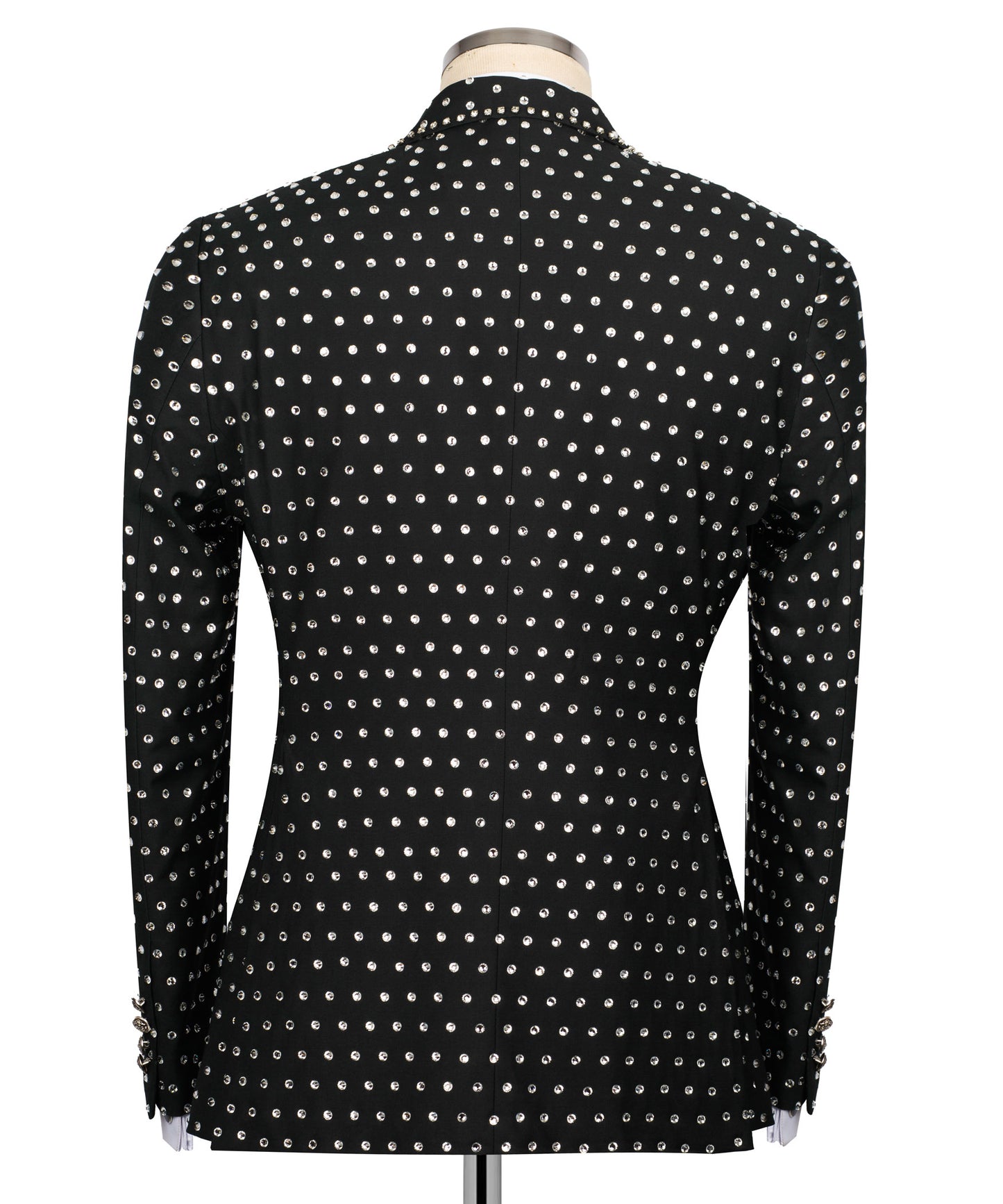 Fully Embroidered Tuxedo - Black
