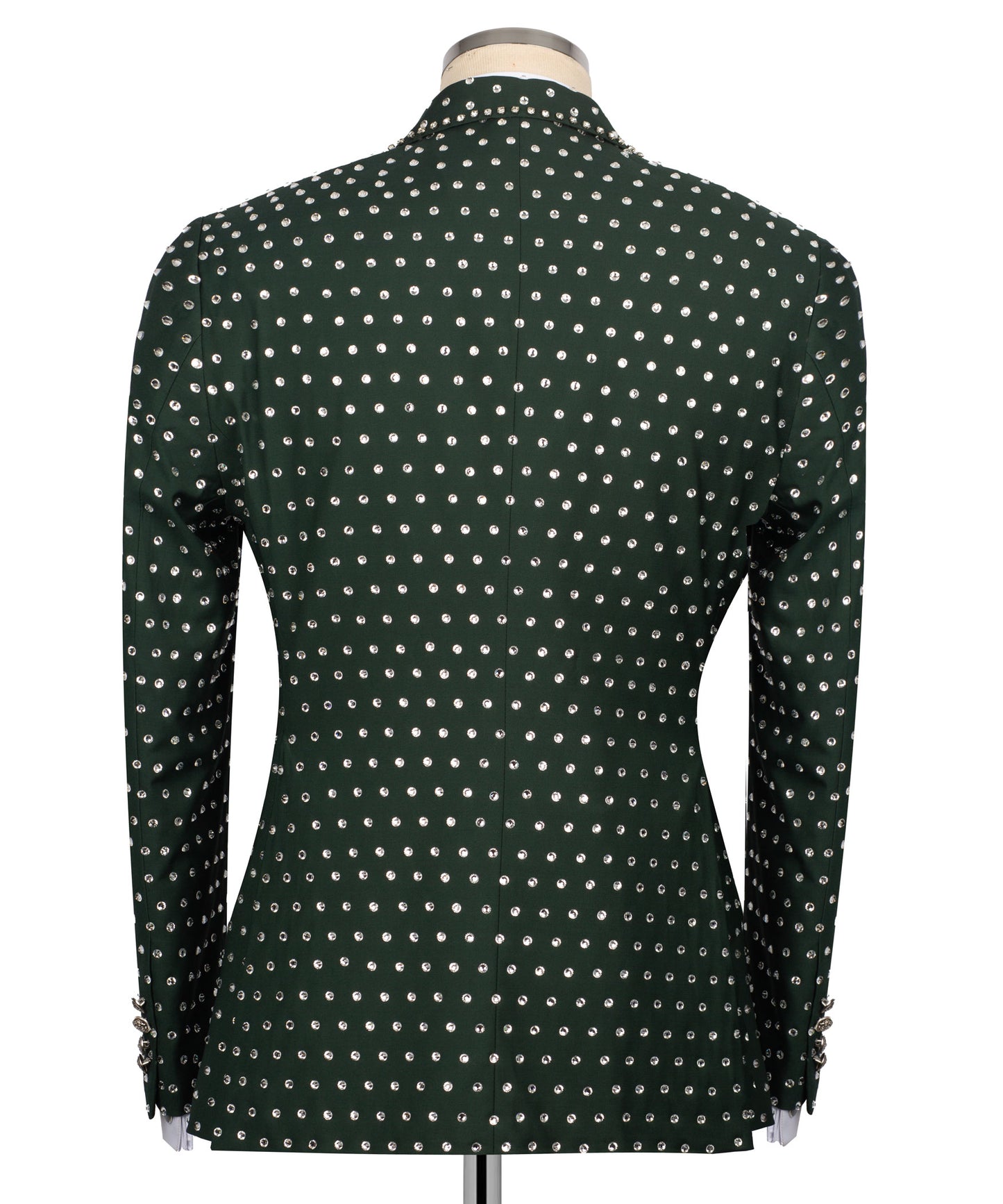 Fully Embroidered Tuxedo - Green