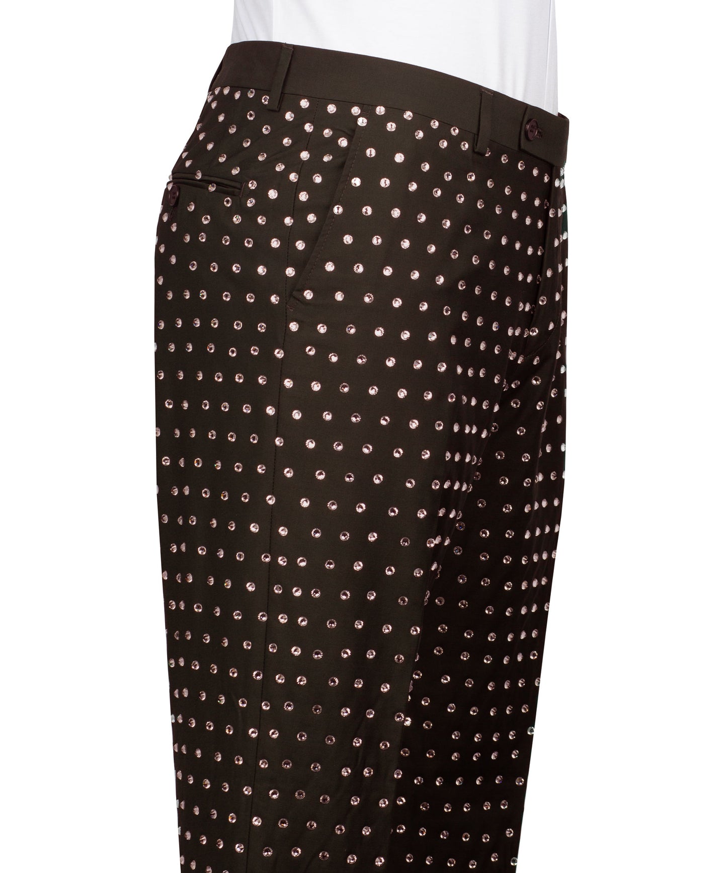 Fully Embroidered Tuxedo - Brown
