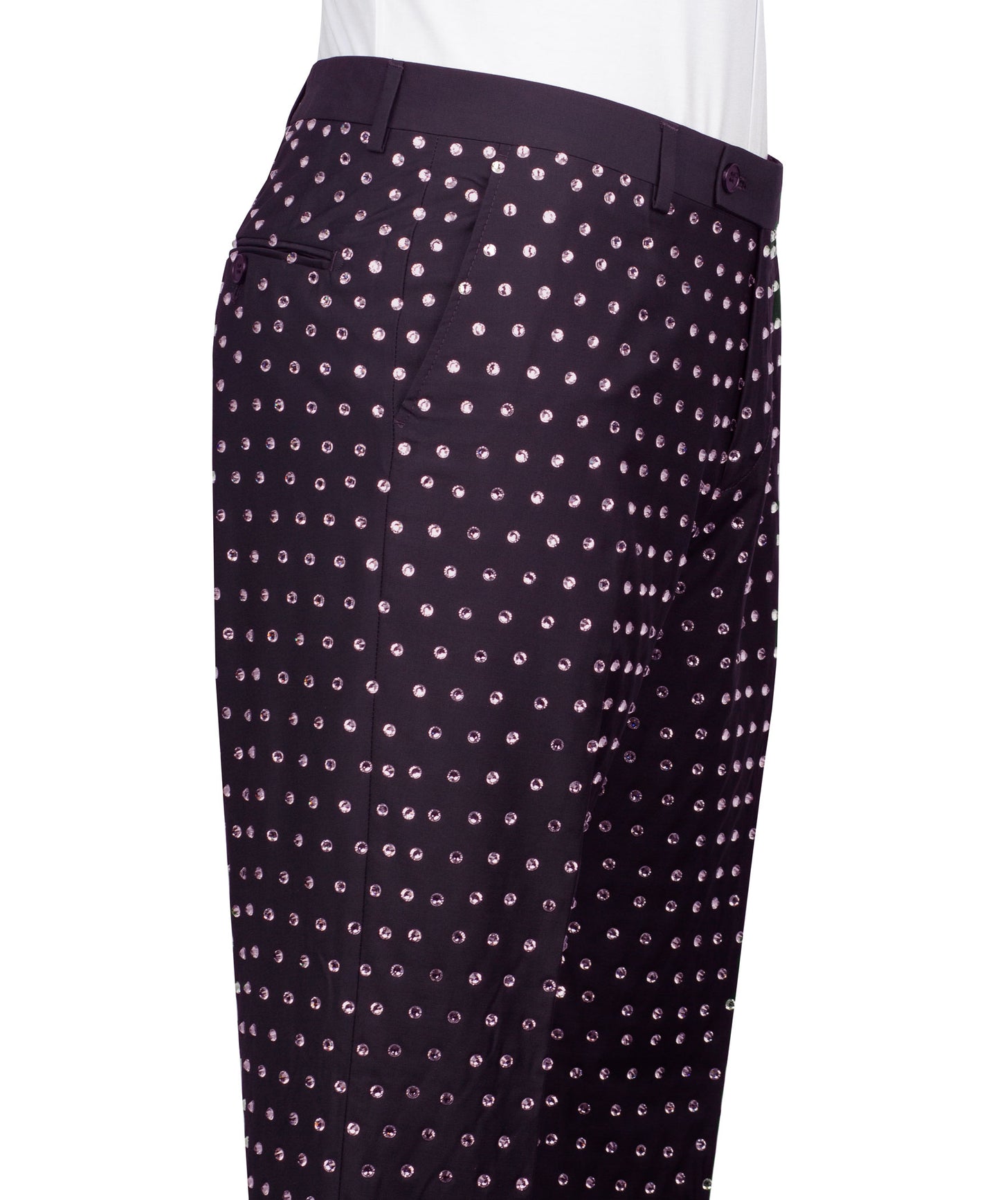Fully Embroidered Tuxedo - Purple