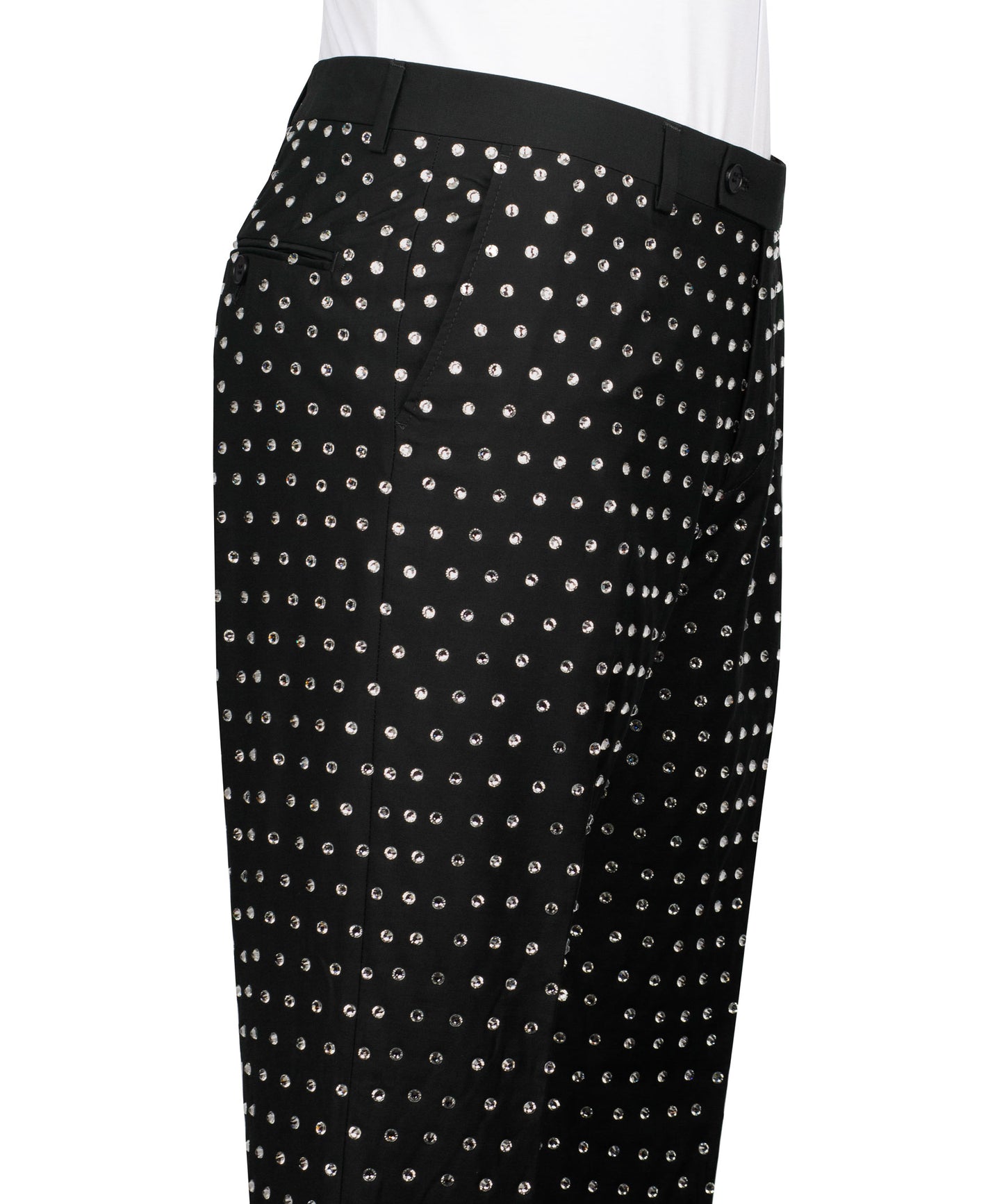 Fully Embroidered Tuxedo - Black
