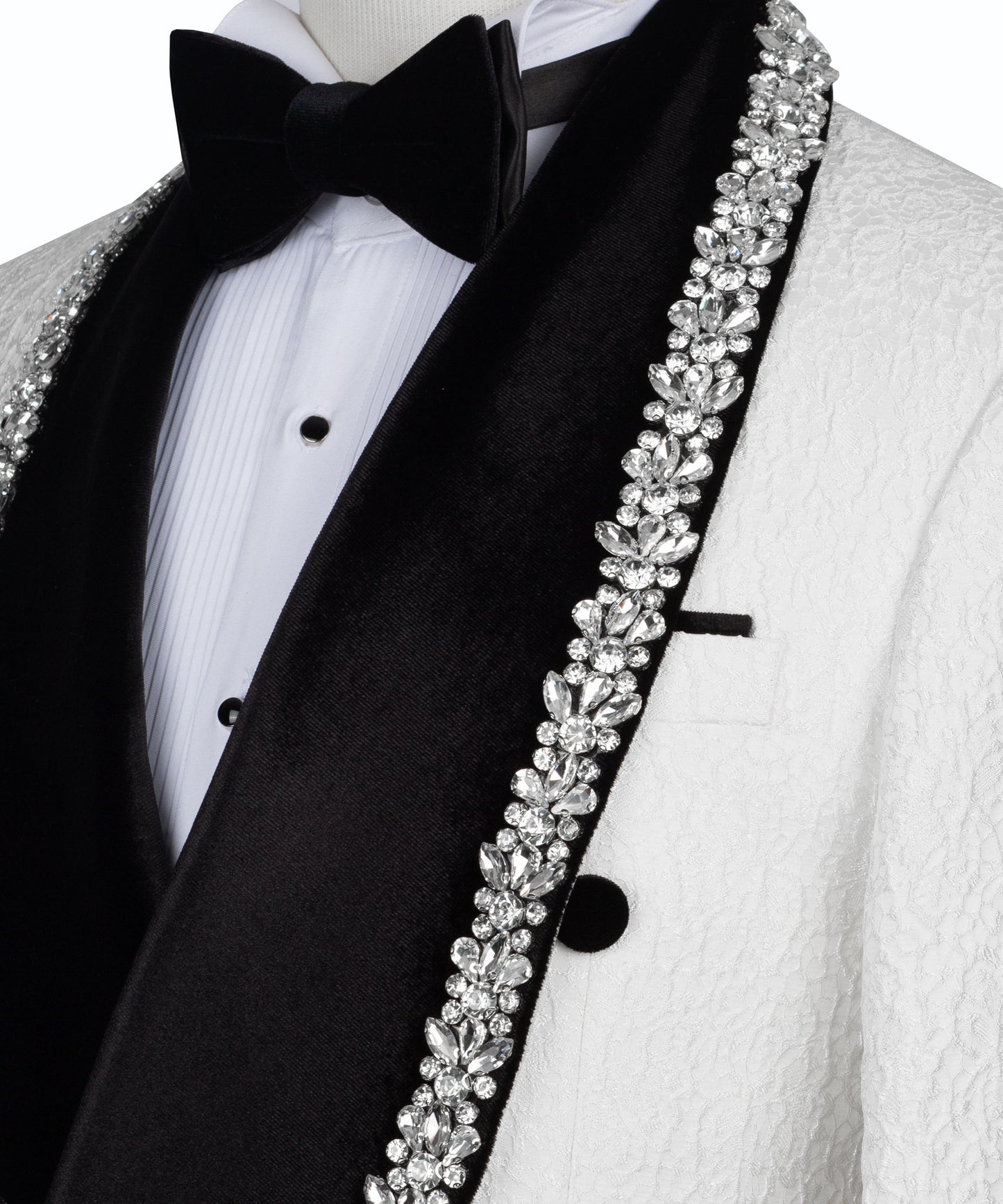 Jewelry Ornament Tuxedo - White