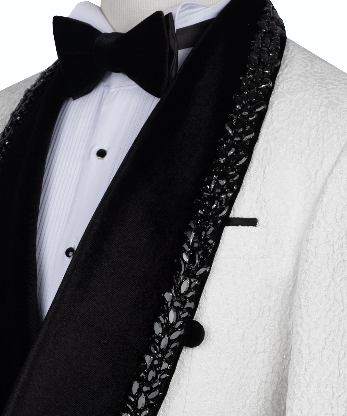 Jewelry Ornament Tuxedo - White