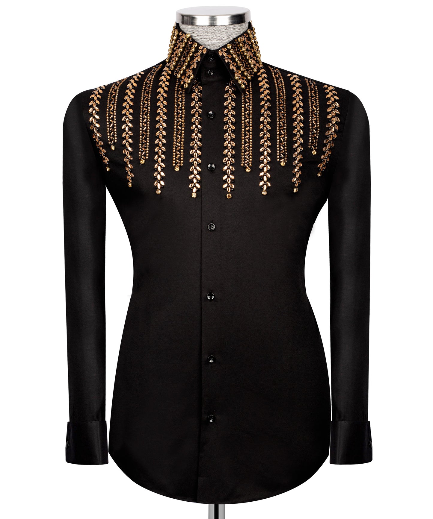 Embroidered Black Shirt