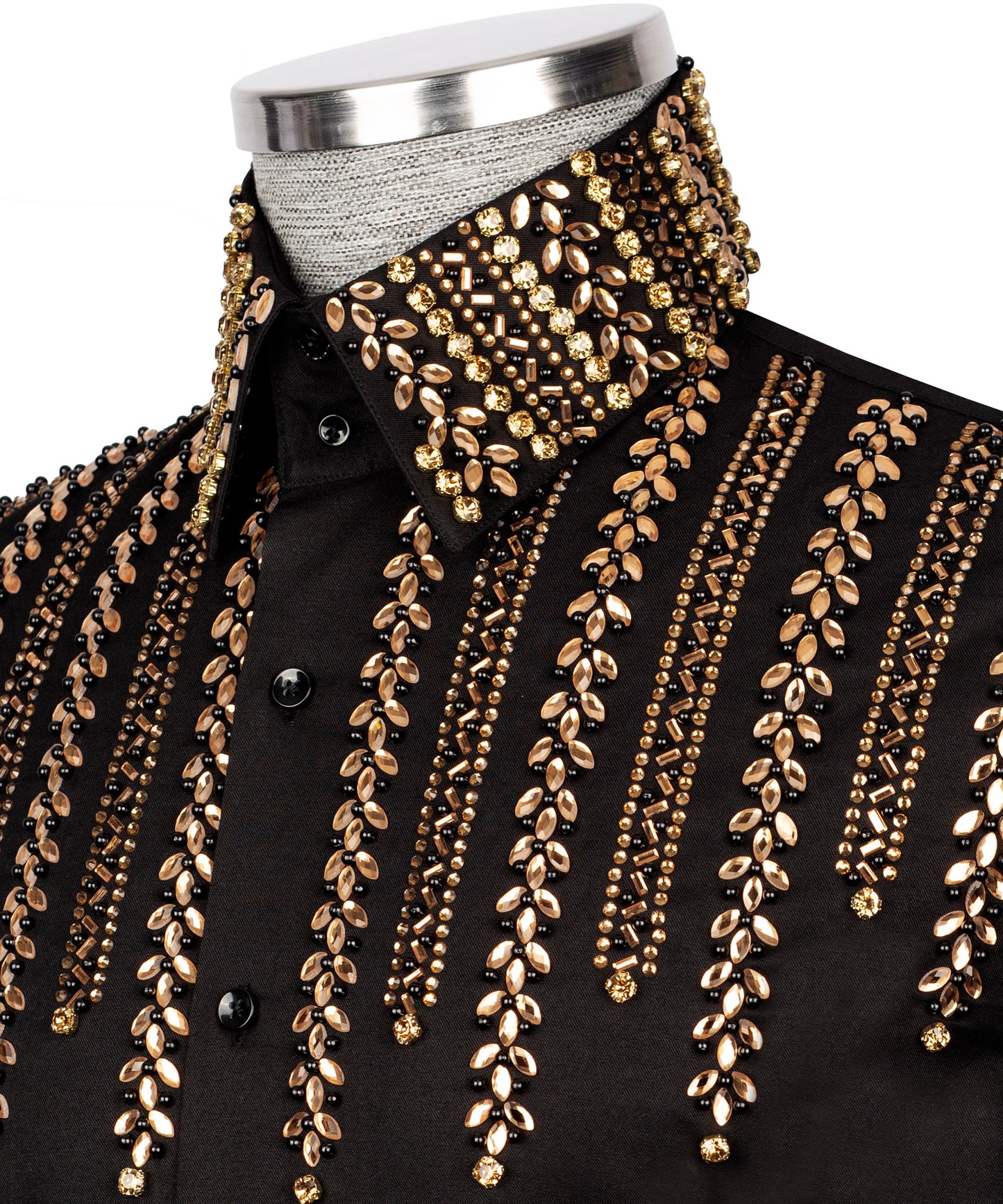 Embroidered Black Shirt