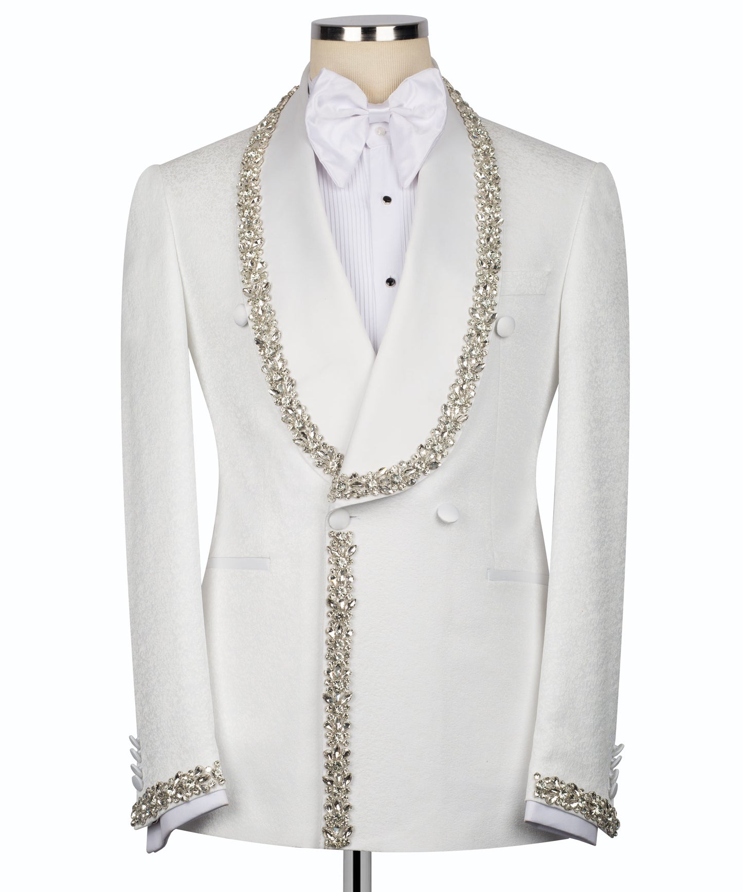 Jewelry Ornament Tuxedo - White