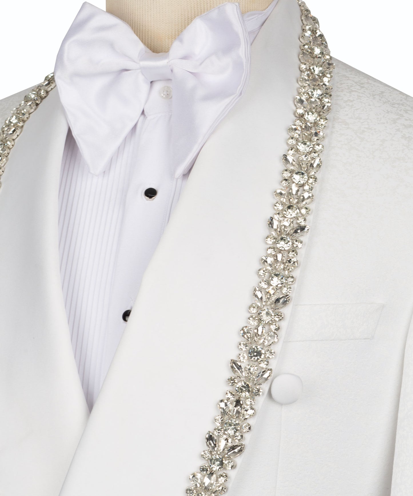 Jewelry Ornament Tuxedo - White