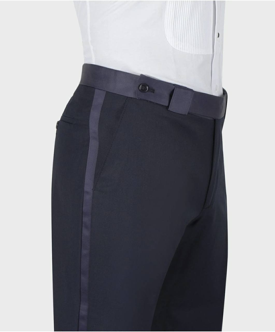 Navy Blue Tuxedo Trousers