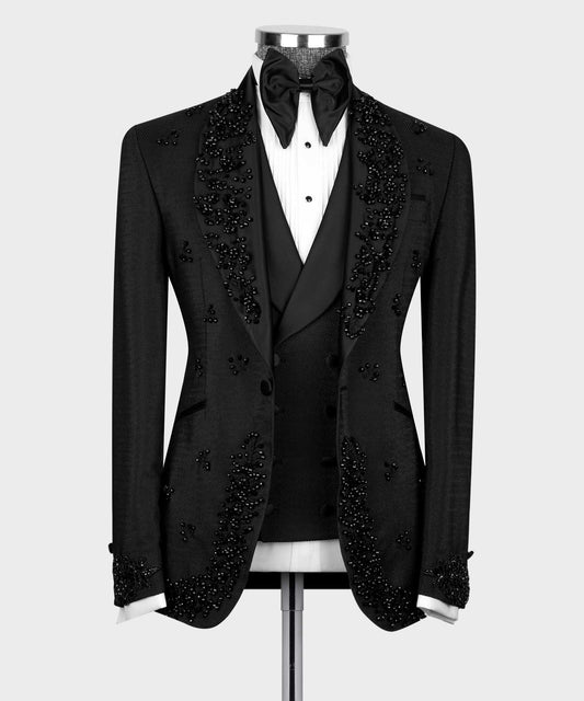 Black Beaded Tuxedo