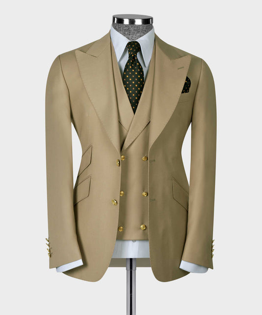 Big size suit with three pieces