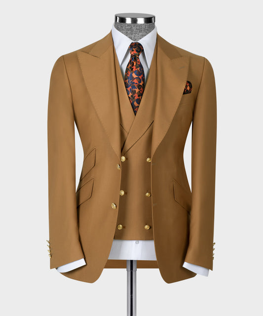 Big size suit with three pieces