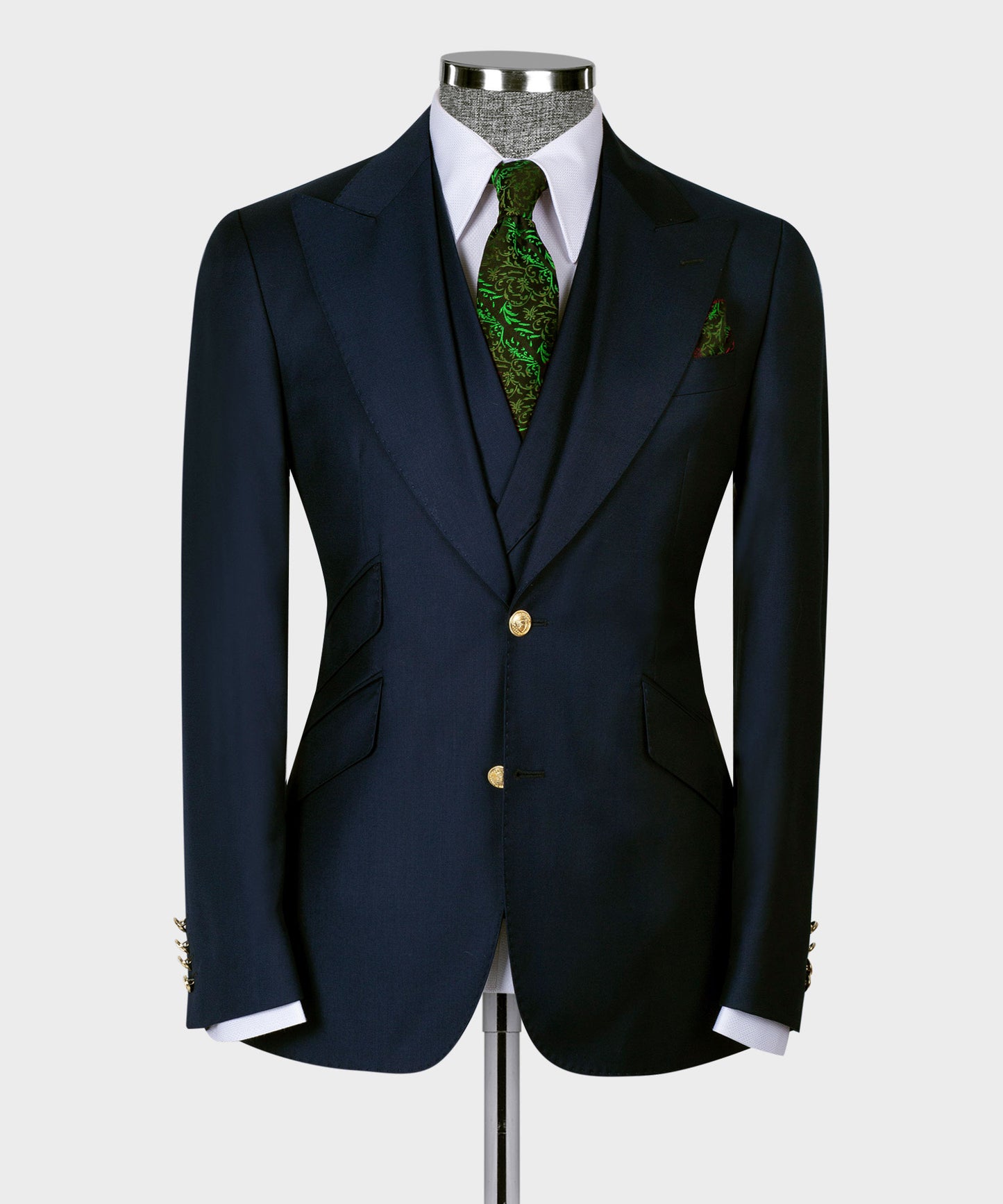 Big size suit with three pieces