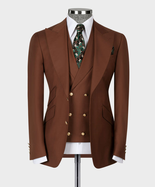 Big size suit with three pieces