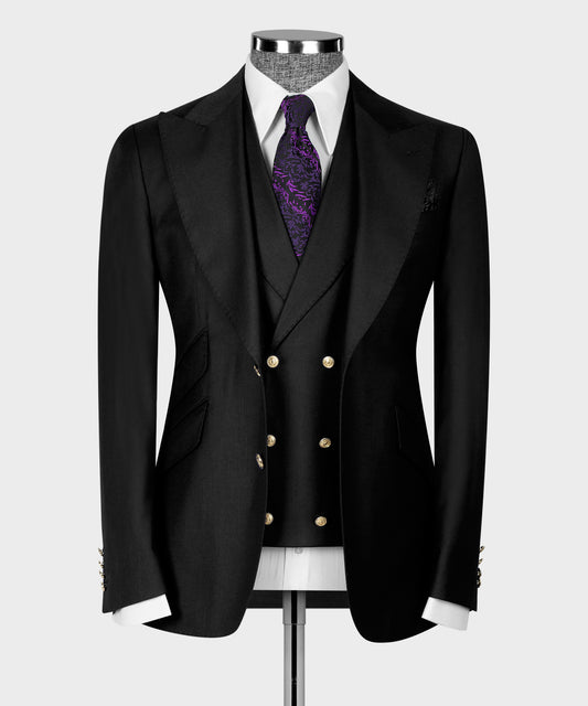 Big size suit with three pieces