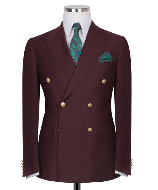 Burgundy Classic Suits