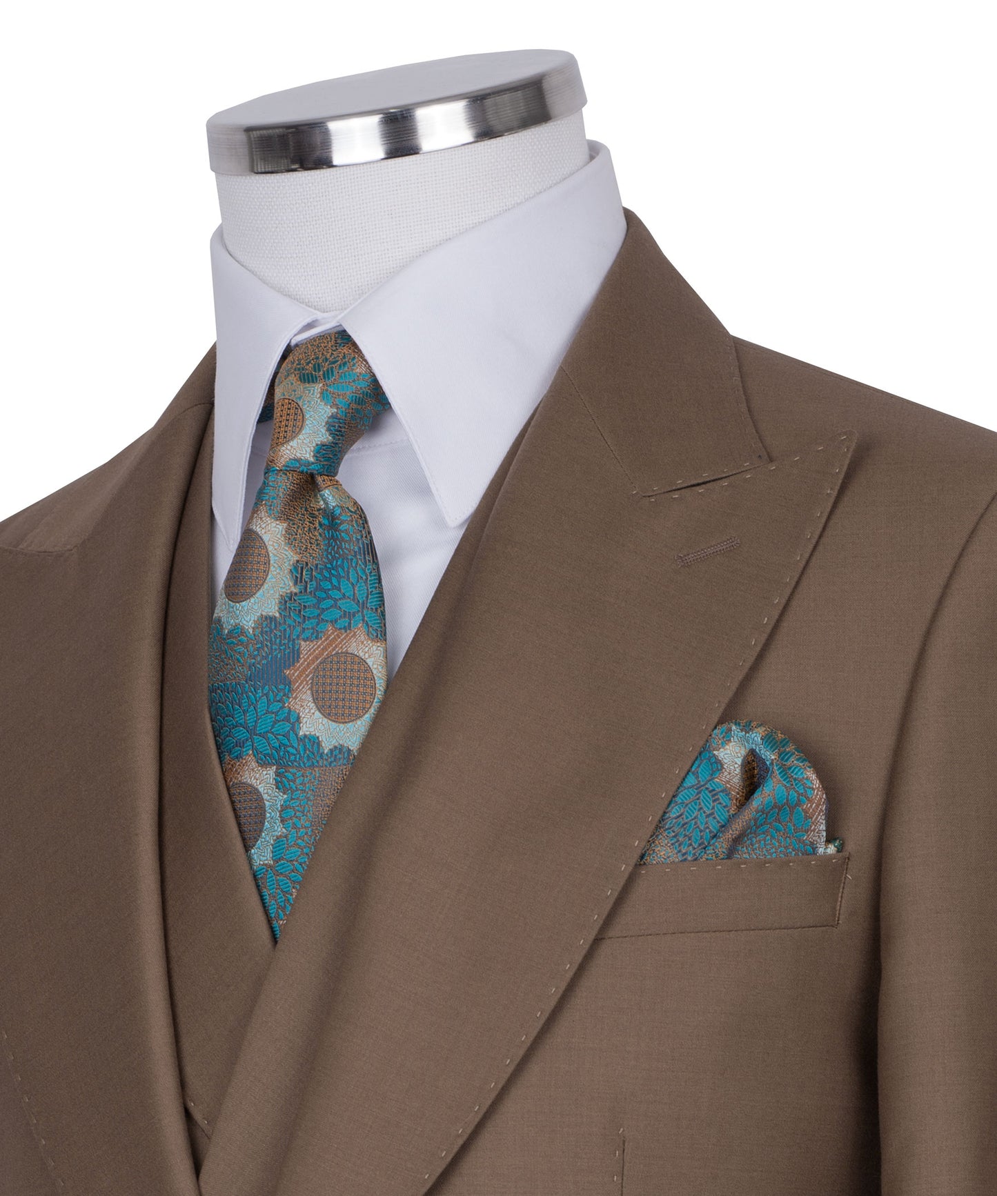 Brown 3-Piece Classic Suit