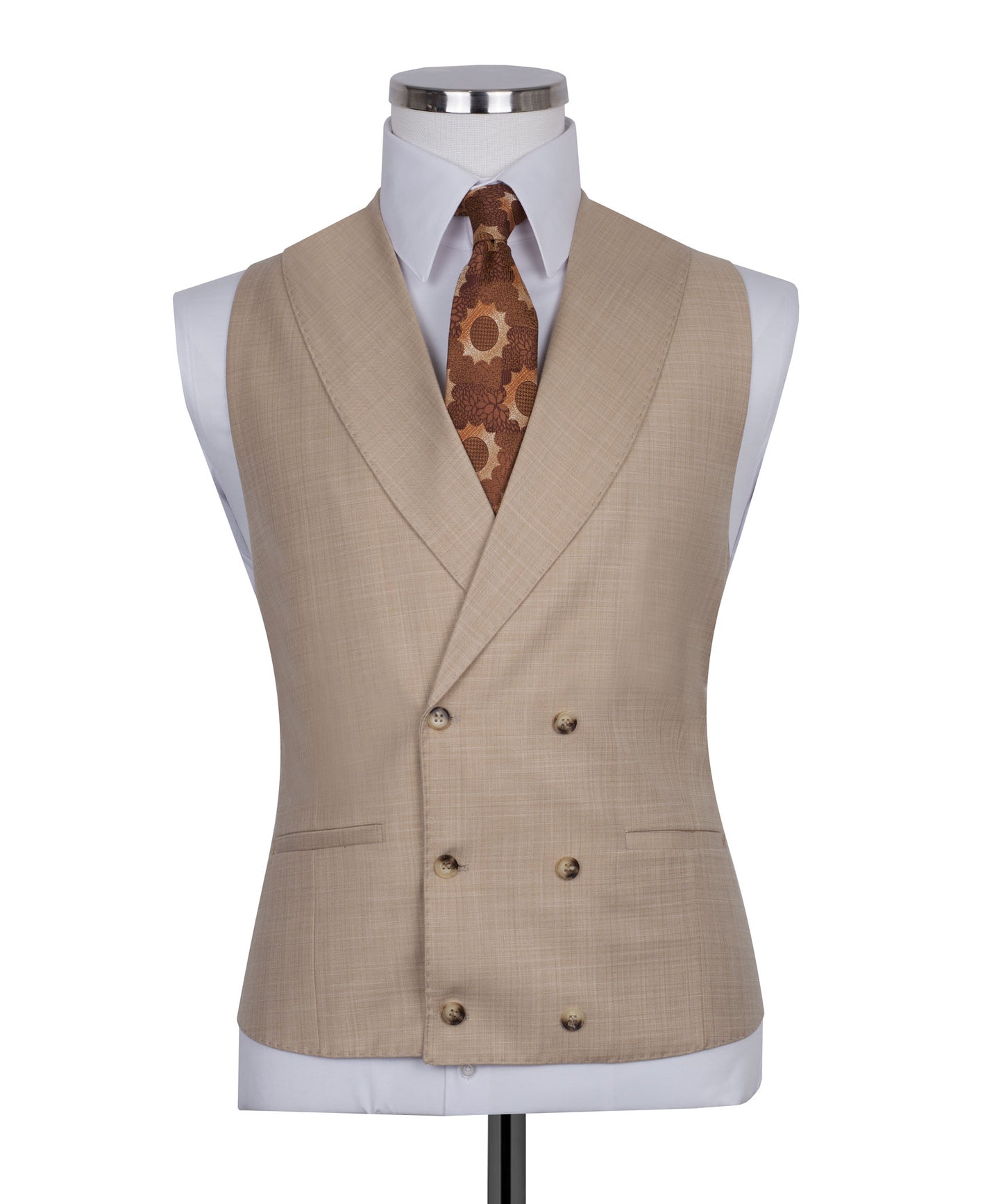 Cream 3-Piece Classic Suit